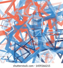 Abstract Generative Art color distributed donut figures background illustration