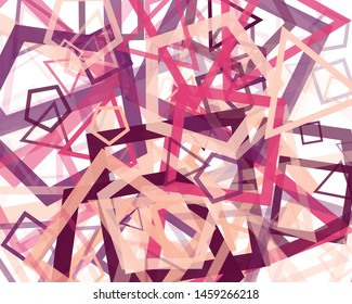 Abstract Generative Art color distributed donut figures background illustration