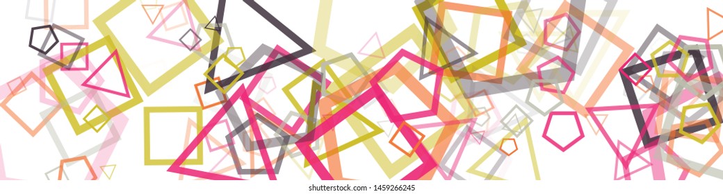 Abstract Generative Art color distributed donut figures background illustration