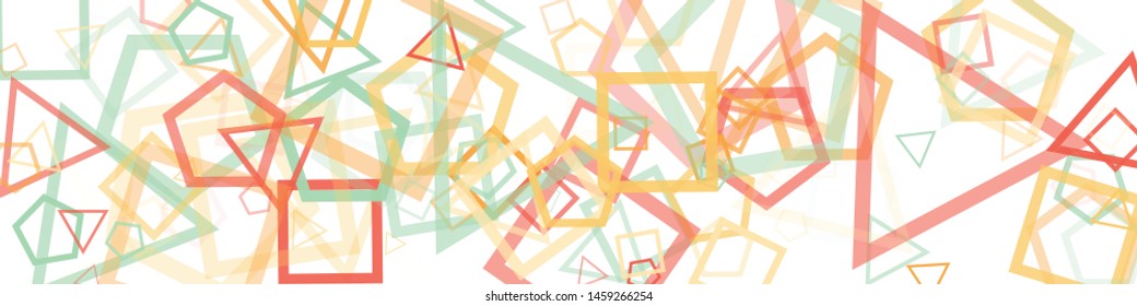 Abstract Generative Art color distributed donut figures background illustration