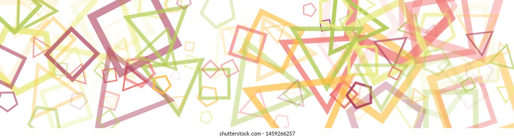 Abstract Generative Art color distributed donut figures background illustration