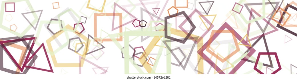 Abstract Generative Art color distributed donut figures background illustration