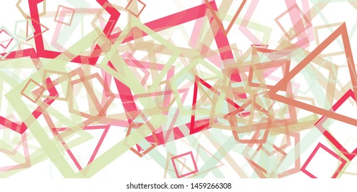 Abstract Generative Art color distributed donut figures background illustration