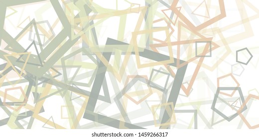 Abstract Generative Art color distributed donut figures background illustration