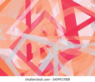 Abstract Generative Art color distributed donut figures background illustration