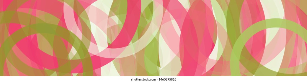 Abstract Generative Art color distributed donut figures background illustration