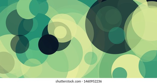 Abstract Generative Art color distributed circles figures background illustration