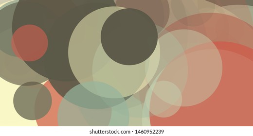 Abstract Generative Art color distributed circles figures background illustration