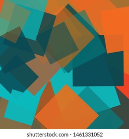 Abstract Generative Art color distributed polygons background illustration