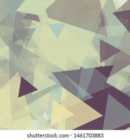 Abstract Generative Art color distributed triangles polygons background illustration