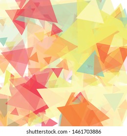 Abstract Generative Art color distributed triangles polygons background illustration