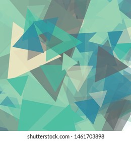 Abstract Generative Art color distributed triangles polygons background illustration