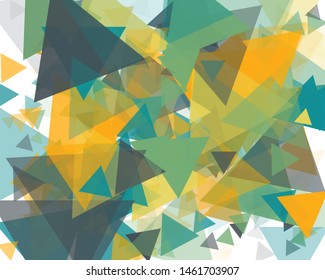 Abstract Generative Art color distributed triangles polygons background illustration