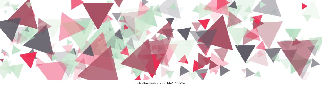 Abstract Generative Art color distributed triangles polygons background illustration