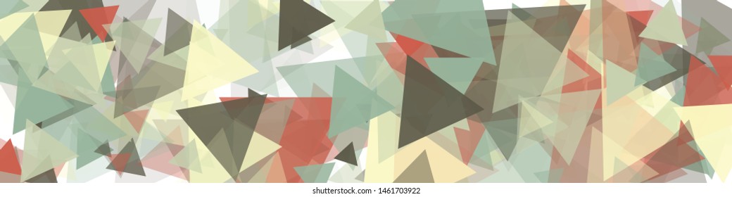 Abstract Generative Art color distributed triangles polygons background illustration