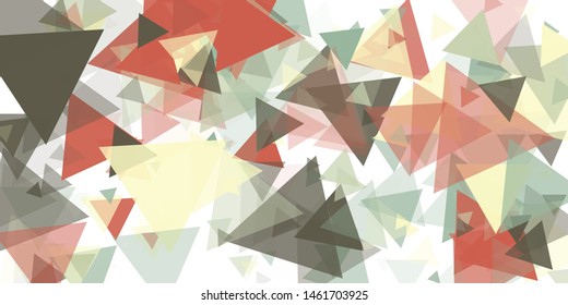 Abstract Generative Art color distributed triangles polygons background illustration