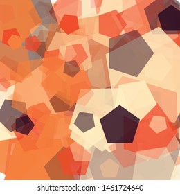 Abstract Generative Art color distributed polygons background illustration