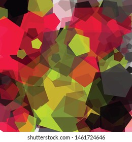Abstract Generative Art color distributed polygons background illustration