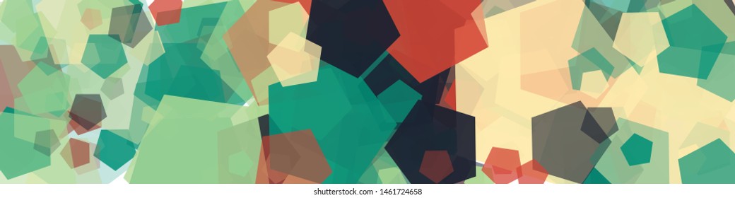 Abstract Generative Art color distributed polygons background illustration