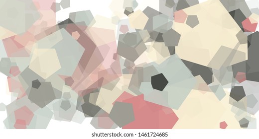 Abstract Generative Art color distributed polygons background illustration