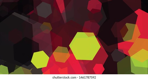 Abstract Generative Art color distributed polygons background illustration