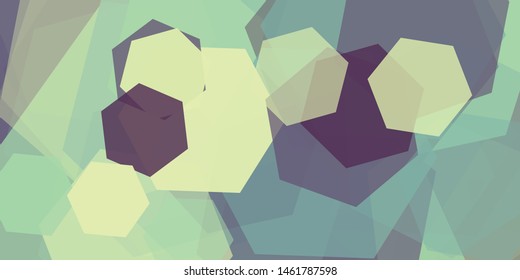 Abstract Generative Art color distributed polygons background illustration