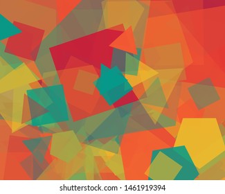 Abstract Generative Art color distributed polygons background illustration