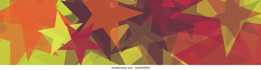 Abstract Generative Art color distributed Stars background illustration