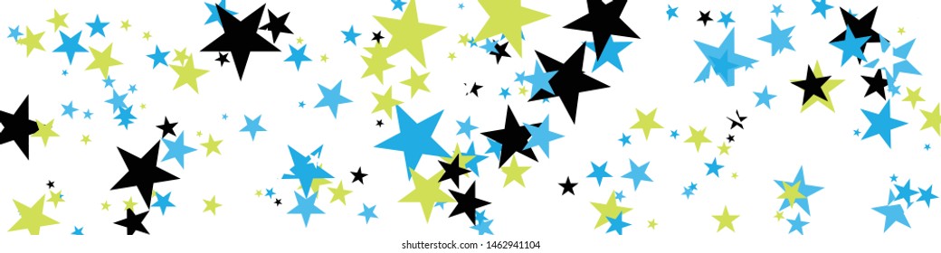 Abstract Generative Art color distributed Stars background illustration