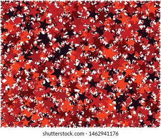 Abstract Generative Art color distributed Stars background illustration