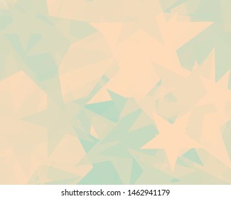 Abstract Generative Art color distributed Stars background illustration