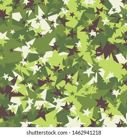 Abstract Generative Art color distributed Stars background illustration