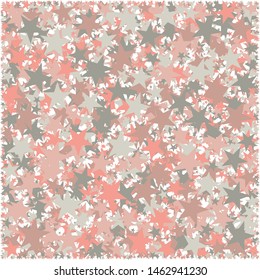 Abstract Generative Art color distributed Stars background illustration
