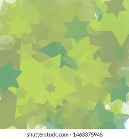 Abstract Generative Art color distributed Stars background illustration