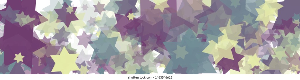 Abstract Generative Art color distributed Stars background illustration