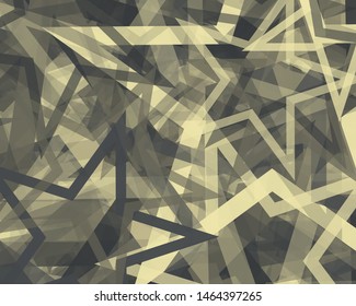 Abstract Generative Art color distributed Stars background illustration