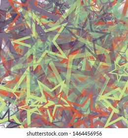 Abstract Generative Art color distributed Stars background illustration