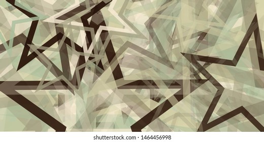 Abstract Generative Art color distributed Stars background illustration