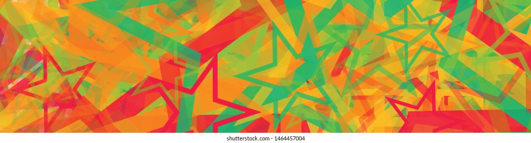 Abstract Generative Art color distributed Stars background illustration