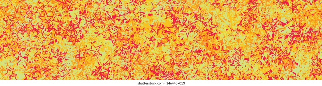 Abstract Generative Art color distributed Stars background illustration