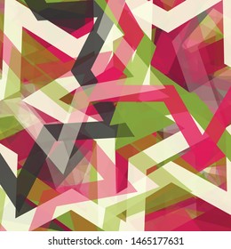 Abstract Generative Art color distributed Stars background illustration