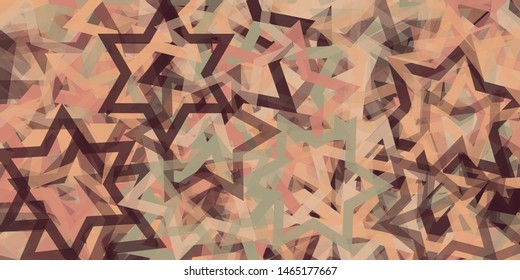 Abstract Generative Art color distributed Stars background illustration