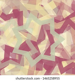 Abstract Generative Art color distributed Stars background illustration