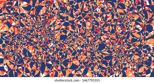 Abstract Generative Art color distributed circles holes background illustration