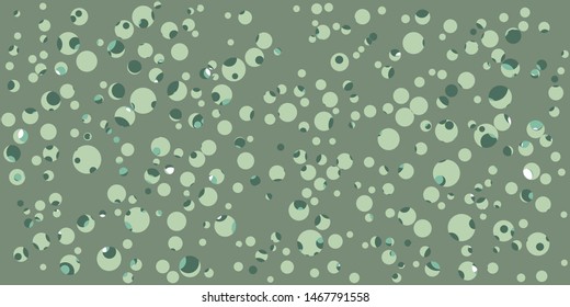 Abstract Generative Art color distributed circles holes background illustration