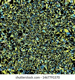 Abstract Generative Art color distributed circles holes background illustration