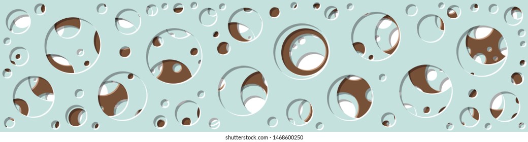 Abstract Generative Art color distributed circles holes background illustration