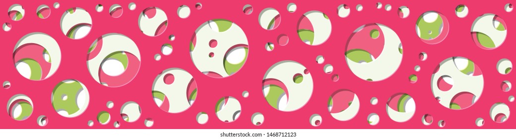Abstract Generative Art color distributed circles holes background illustration