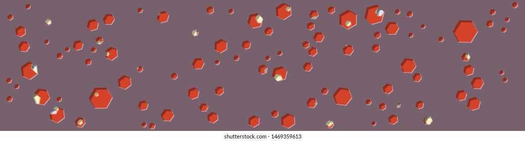 Abstract Generative Art color distributed polygone holes background illustration