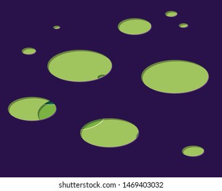 Abstract Generative Art color distributed ellipse holes background illustration